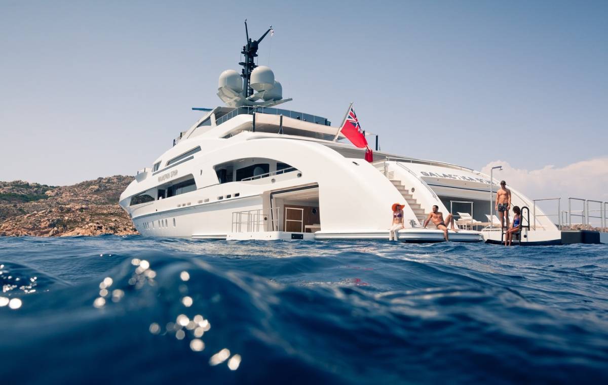 Luxury Motor Yacht Charter sailing in the Mediterranian sun